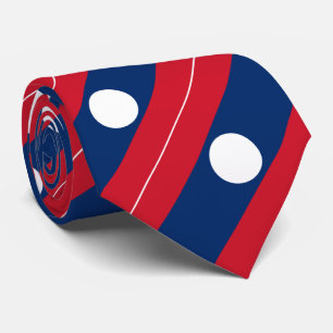 Laos-Flagge Krawatte
