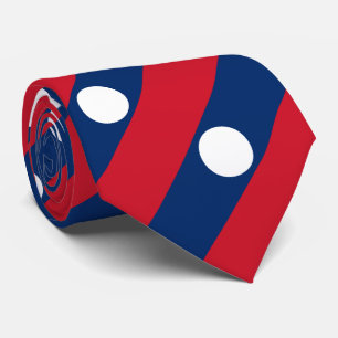 Laos-Flagge Krawatte