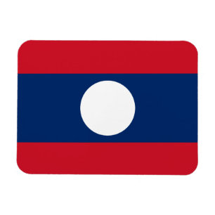 Laos-Flagge Magnet
