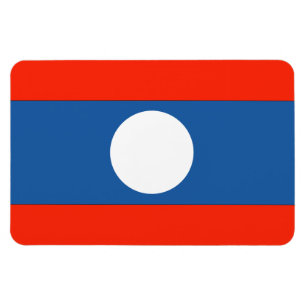 Laos-Flagge Magnet
