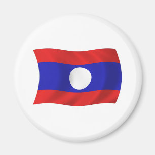 Laos Flagge Magnet