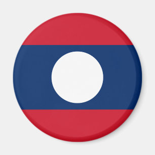 Laos-Flagge Magnet
