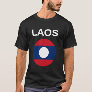 Laos-Flagge Modern T-Shirt