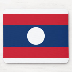 Laos-Flagge Mousepad
