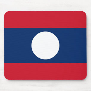 Laos-Flagge Mousepad
