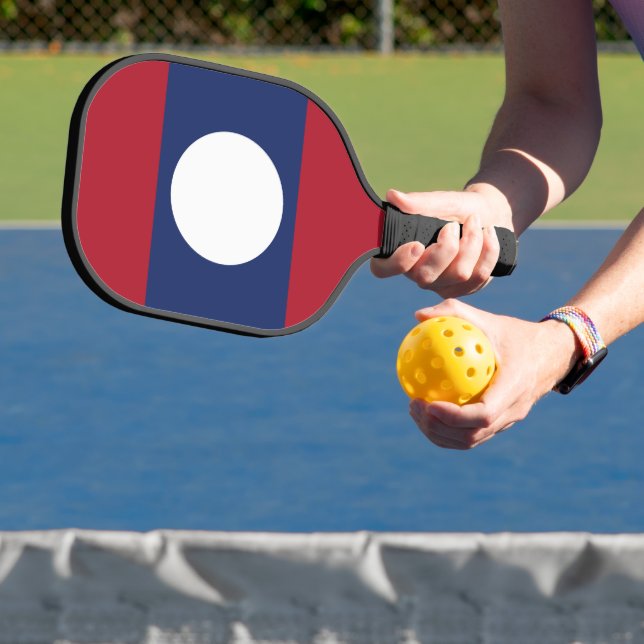 Laos-Flagge Pickleball Schläger (InSitu)