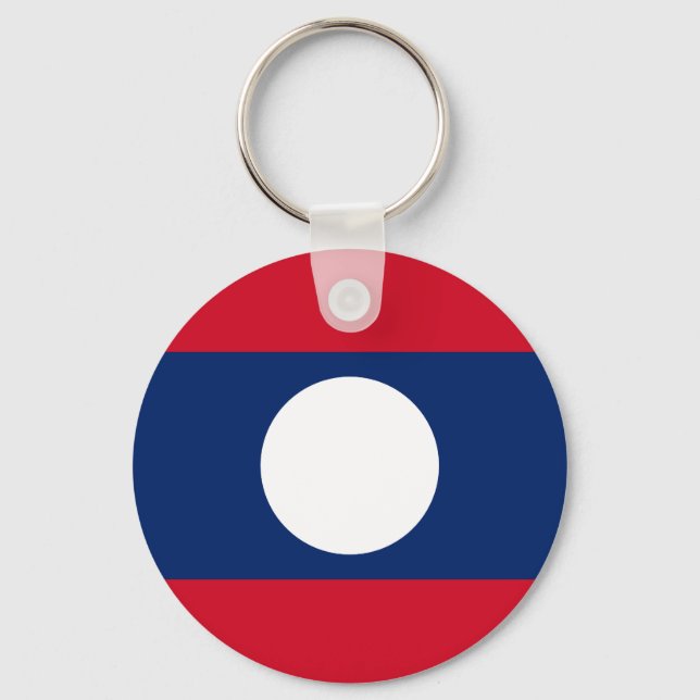 Laos-Flagge Schlüsselanhänger (Vorderseite)