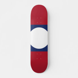 Laos-Flagge Skateboard