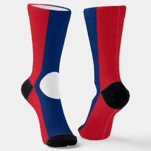 Laos-Flagge Socken