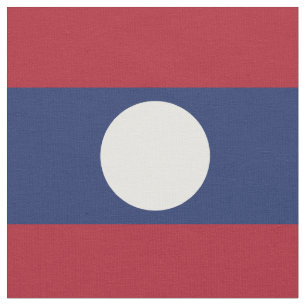 Laos-Flagge Stoff