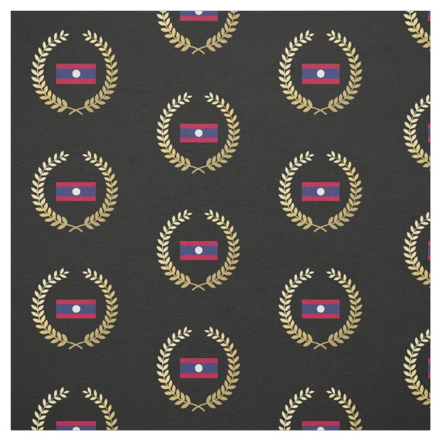 Laos-Flagge Stoff (Muster)