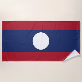 Laos-Flagge Strandtuch