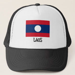 Laos-Flagge Truckerkappe