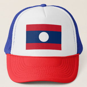Laos-Flagge Truckerkappe