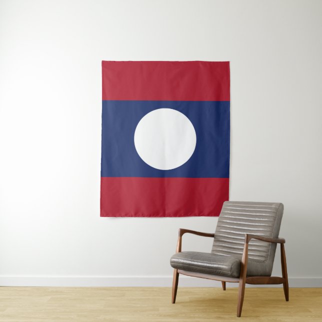 Laos-Flagge Wandteppich (Beispiel)
