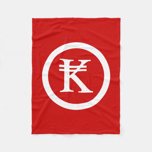 Laos Kip Lao / Laotian Money Sign Fleecedecke (Vorderseite)