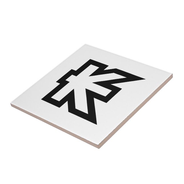 Laos Kip Lao / Laotian Money Sign Fliese (Seite)