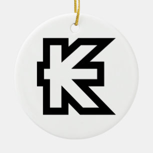 Laos Kip Lao / Laotian Money Sign Keramikornament