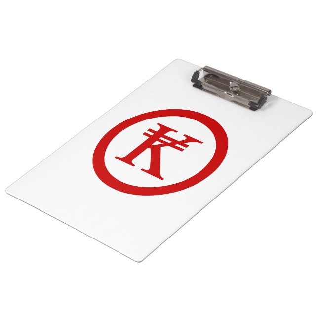 Laos Kip Lao / Laotian Money Sign Klemmbrett (Schrägansicht)