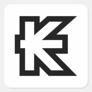 Laos Kip Lao / Laotian Money Sign Quadratischer Aufkleber