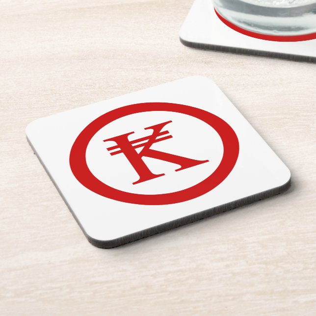 Laos Kip Lao / Laotian Money Sign Untersetzer (Linke Seite)