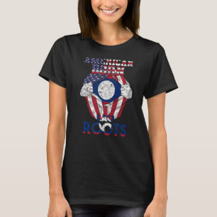 Laos Lao Laotian Flag Day Proud America Dna Mix Br T-Shirt