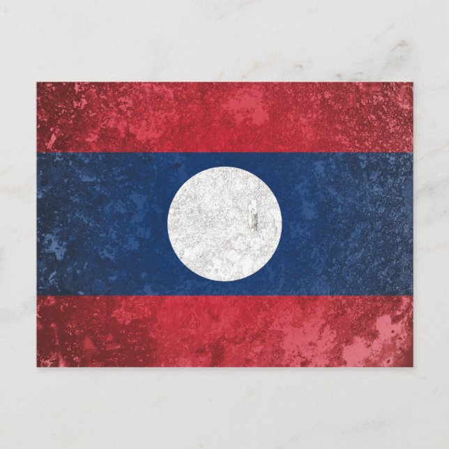 Laos Postkarte (Vorderseite)