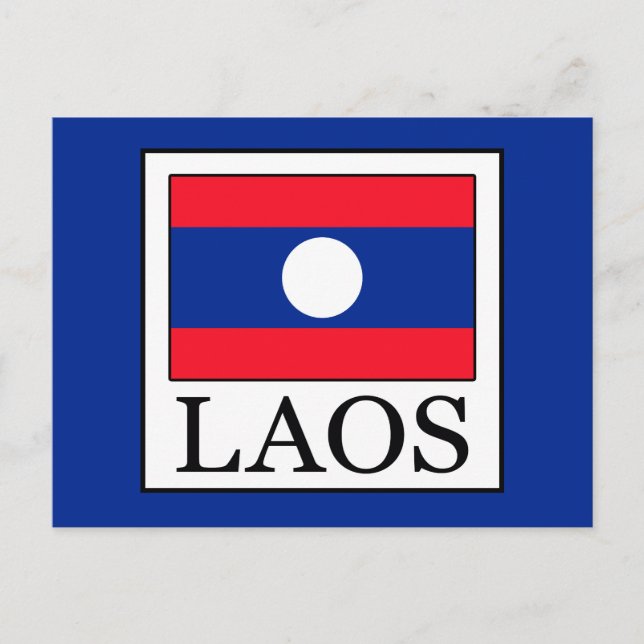 Laos Postkarte (Vorderseite)