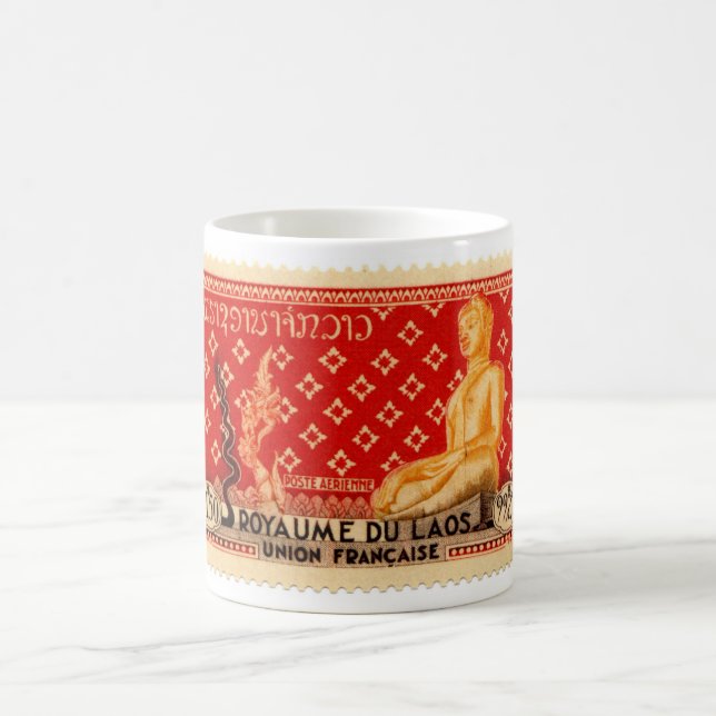 Laos Roter Buddha Becher Kaffeetasse (Mittel)
