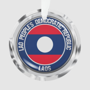 Laos Round Emblem Ornament