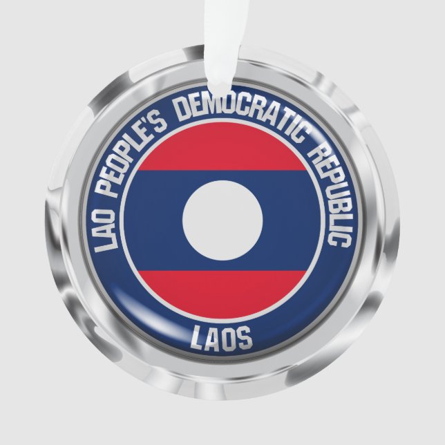 Laos Round Emblem Ornament (Vorderseite)