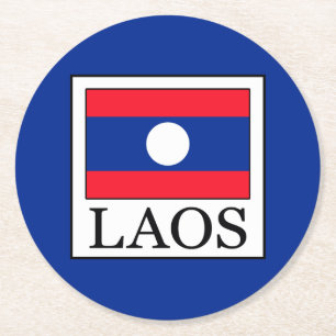 Laos Runder Pappuntersetzer