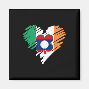 Laos Stolz Lao Laotische Flagge St. Patricks Day S Magnet