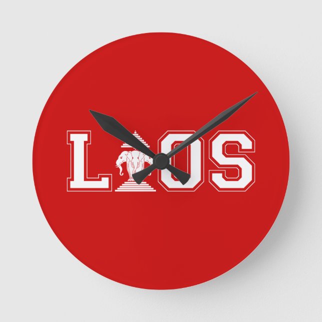 LAOS-UNIVERSITÄT RUNDE WANDUHR (Vorderseite)