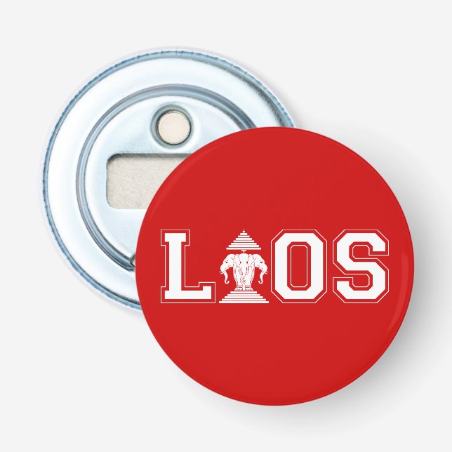 LAOS UNIVERSITY FLASCHENÖFFNER (Vorderseite)