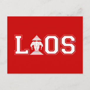 LAOS UNIVERSITY POSTKARTE