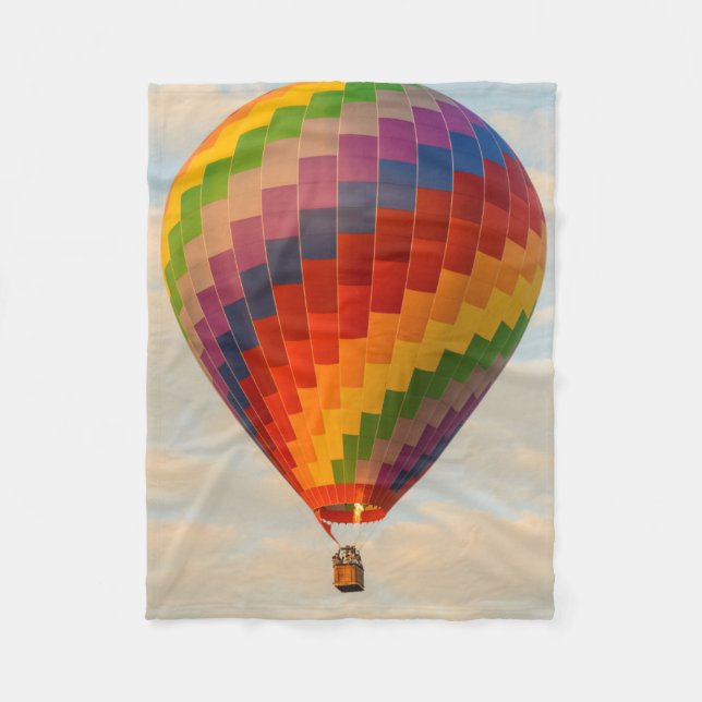 Laos, Vang Vieng.Heißluftballon Fleecedecke (Vorderseite)