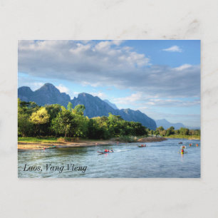 Laos, Vang Vieng Postkarte