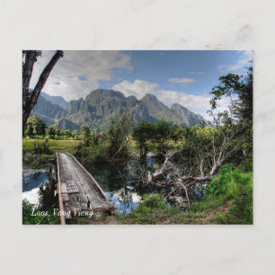 Laos, Vang Vieng Postkarte