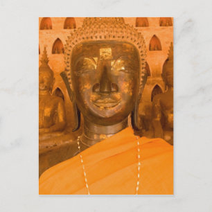 Laos, Vientiane, eine von 6840 Buddha-Bildern in 2 Postkarte