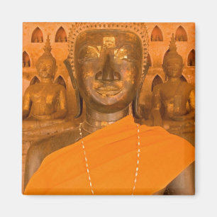 Laos, Vientiane, eine von 6840 Buddha-Bildern in Magnet