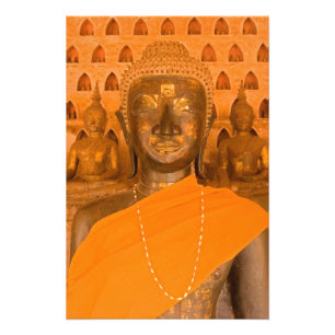 Laos, Vientiane, eines von 6840 Buddha-Bildern in Fotodruck