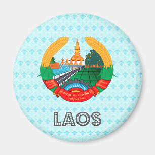 Laos-Wappen Magnet