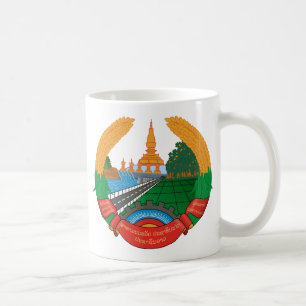 Laos Wappen Tasse