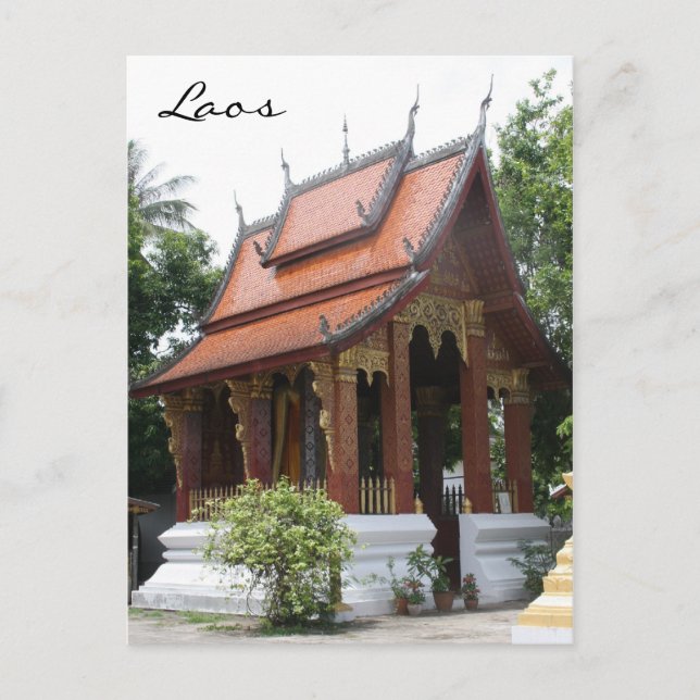 laos wat postkarte (Vorderseite)