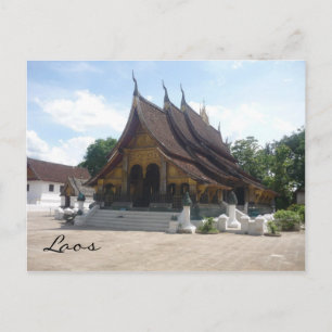 laos wat postkarte