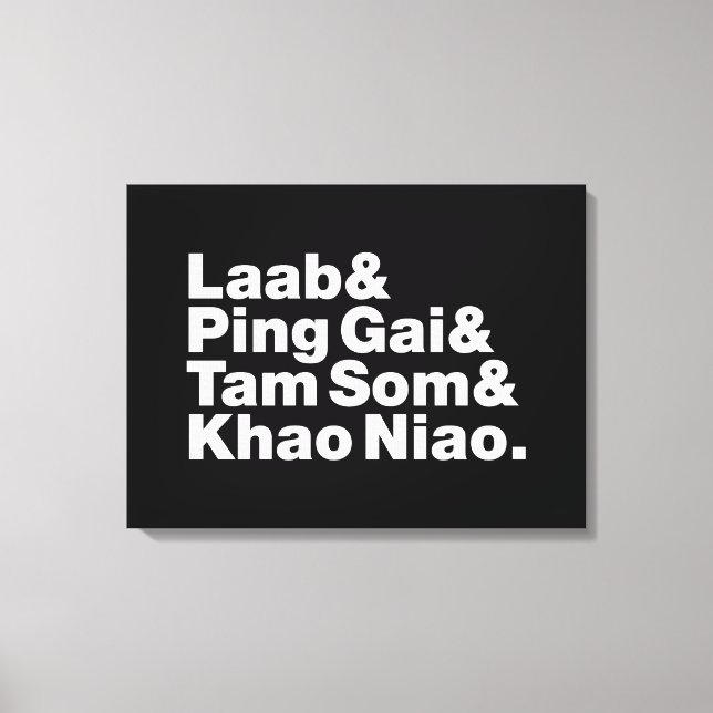 Laotian Street Food Leinwanddruck (Vorderseite)