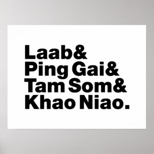 Laotian Street Food Poster