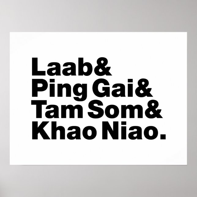 Laotian Street Food Poster (Vorne)