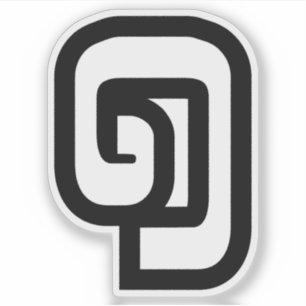 Laotisch / Laos Nummer Eins / 1 / ໑ (Nung/Nueng) L Aufkleber